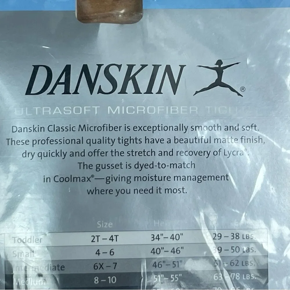 Danskin girls footed
